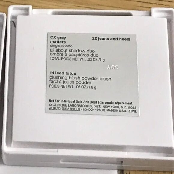 CLINIQUE NEW 22 JEANS & HEELS SHADOW DUO & BLUSH - Picture 3 of 3